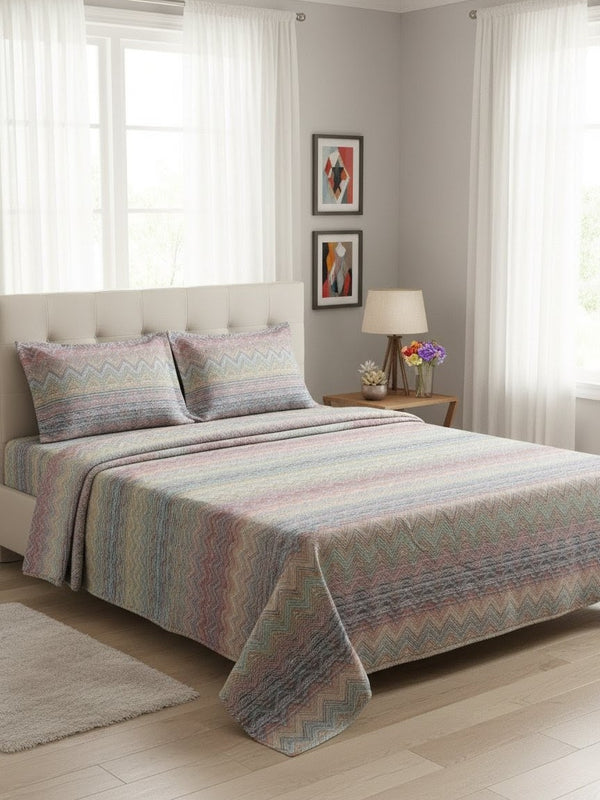Multicolour Zig Zag - bedsheet