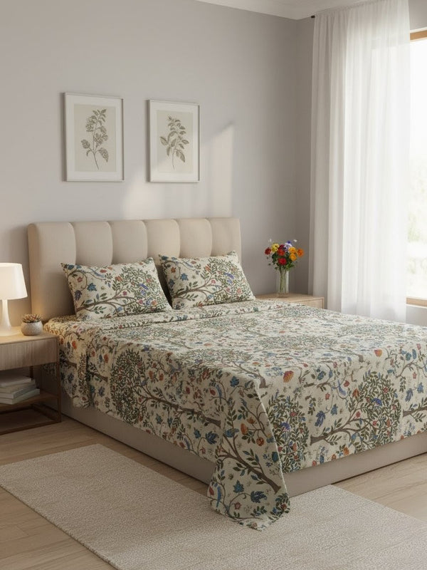 Birds Printed - bedsheet