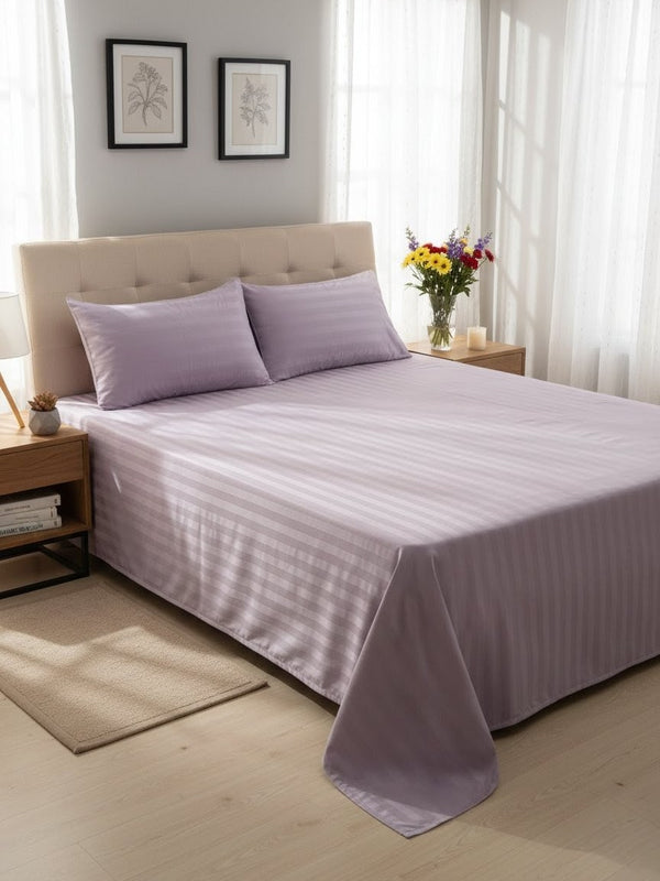Satin Stripes (Pink) - bedsheet
