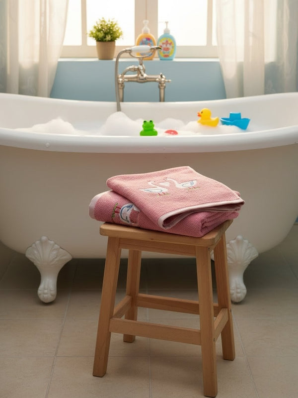 Kids Duck Embroidery - Towel