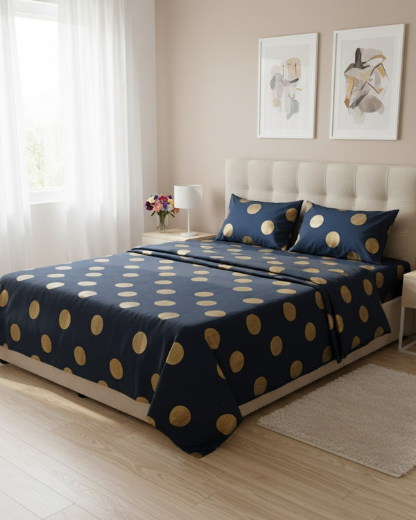 Golden Doted - Bedsheet