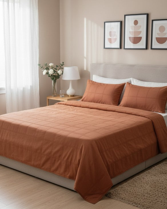 Rust Jacquard - Bedsheet