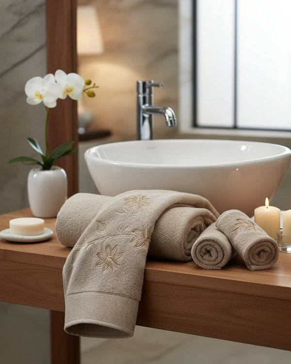 Luxury Fawn Embroidery - Towel