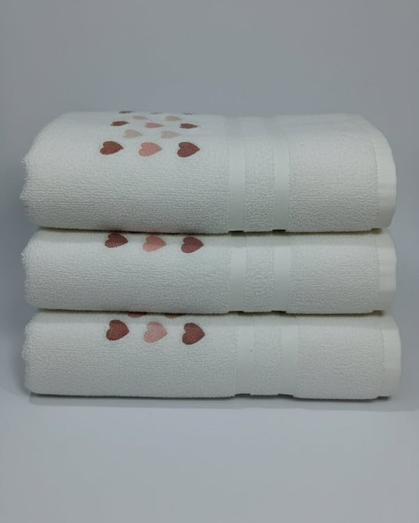 Heart Embroidery - Towel