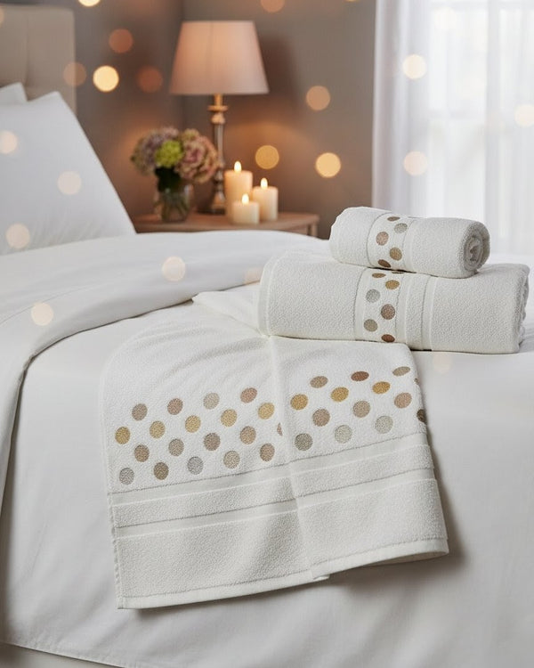 Dots Embroidery - Towel