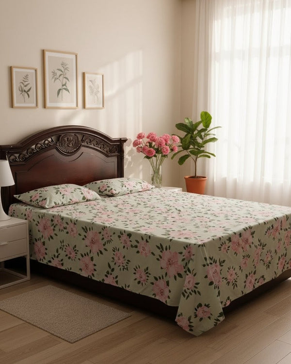 Pink Rose - Bedsheet