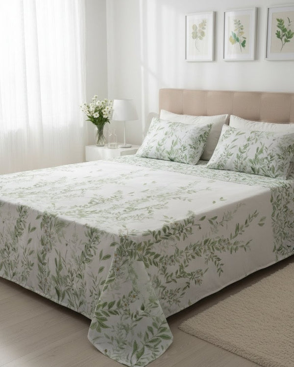 Leafy Calm - Bedsheet